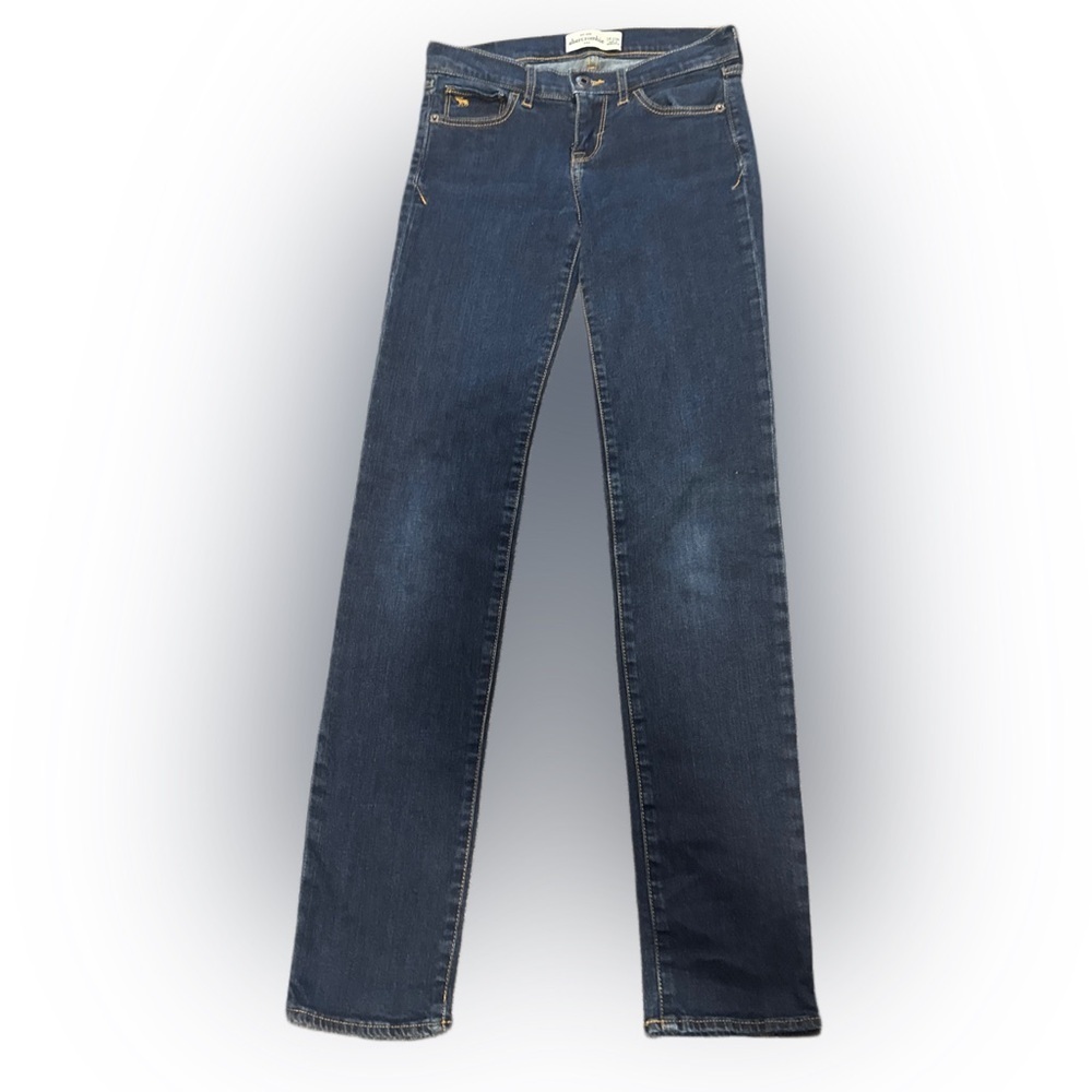 Abercrombie & Fitch Dark Blue Straight Leg Jeans